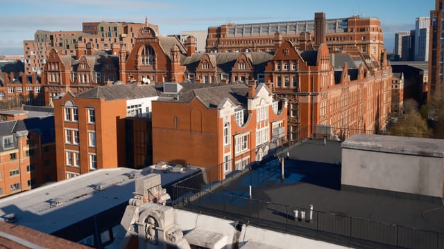 Brick building of a British university