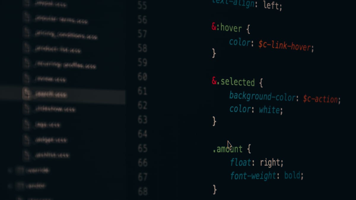Developer working on code at a screen