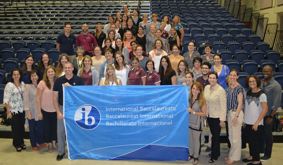 Students at an international school